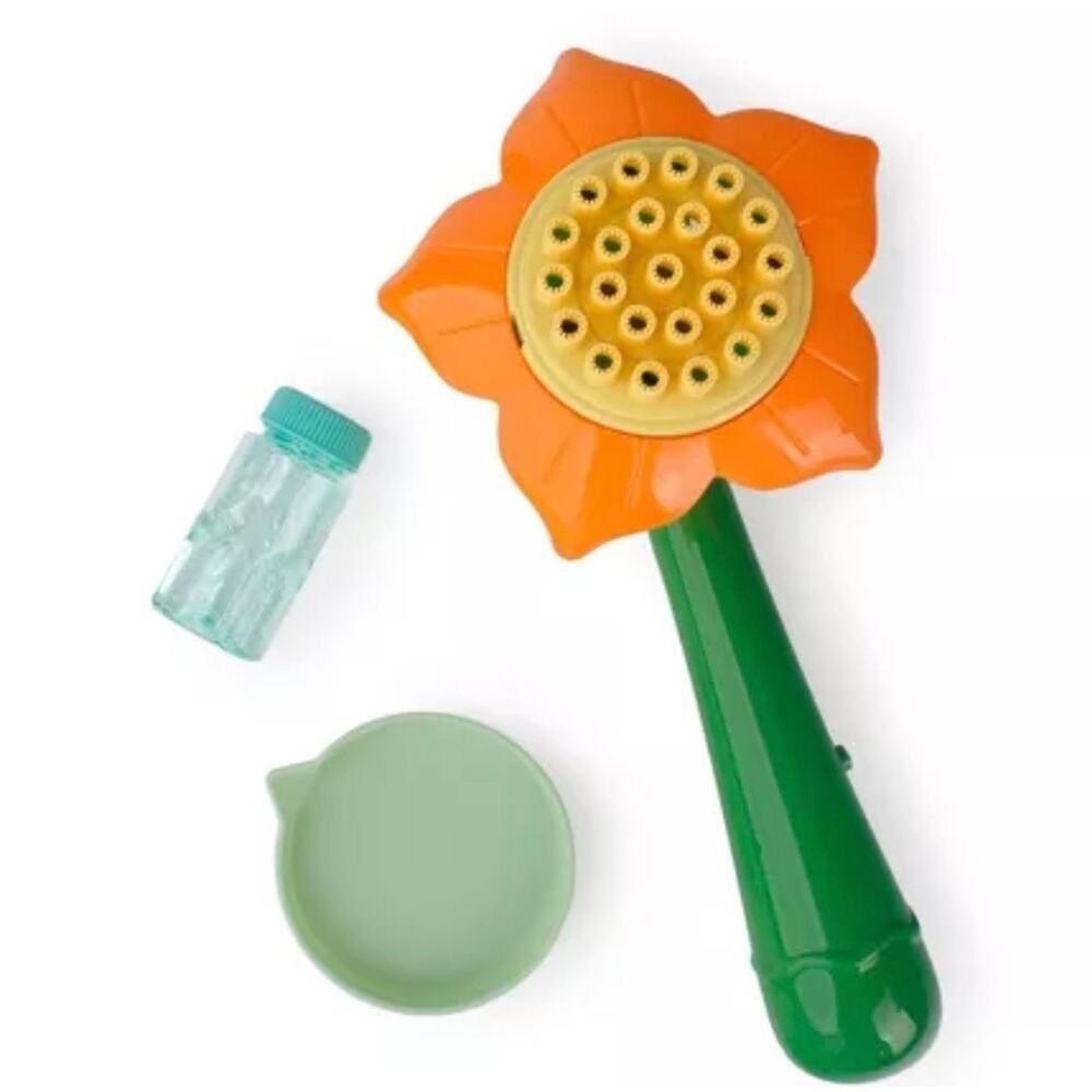 Electric Bubble Blower Gun Orange - Bullseye's Playground™ Sunflower Shaped s32